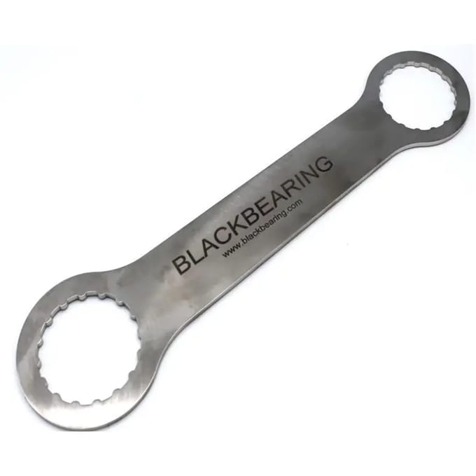 Dubbele sleutel voor trapas Black Bearing Bottombracket 16 cannelures