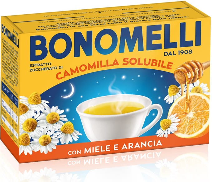 Bonomelli Oplosbare Kamille Honing & Sinaasappel (16x5g)