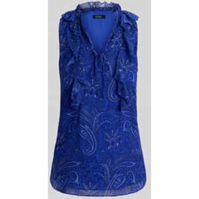 Relaxed fit blousetop met paisleymotief