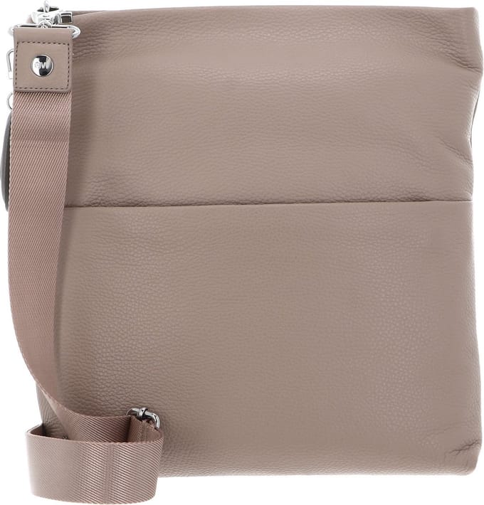 MANDARINA DUCK Leren Schoudertas Mellow Leather Crossover Bag Warm Taupe