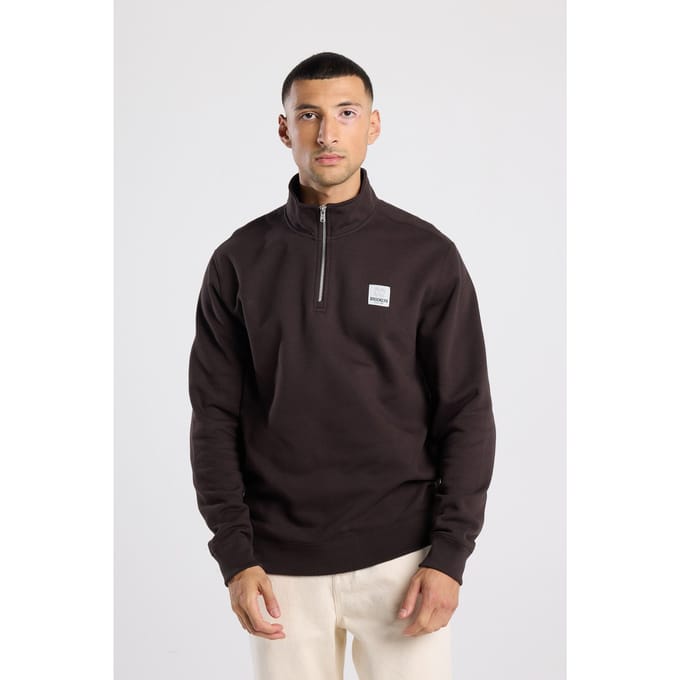America Today Stephan Halfzip Brown Taglia: S | Maglioni a maglia Outlet | Uomo | Marrone