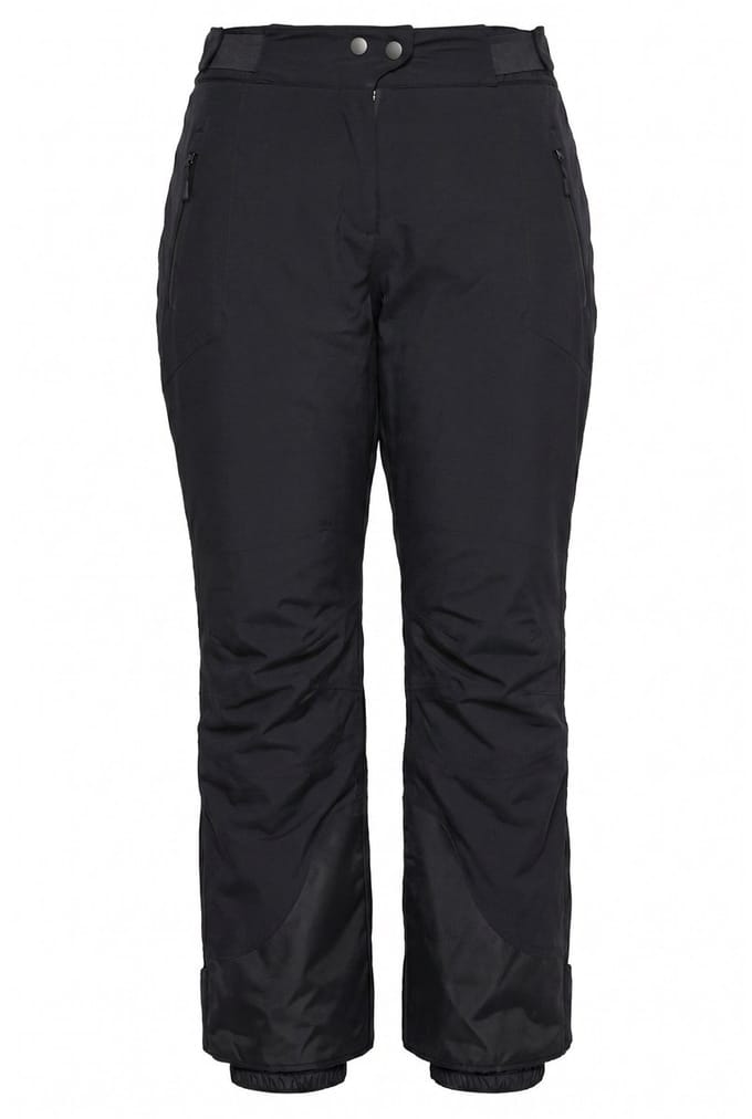Ulla Popken - Dames - HYPRAR functionele broek waterdicht klittenband ski broek - Zwart - Maat 42