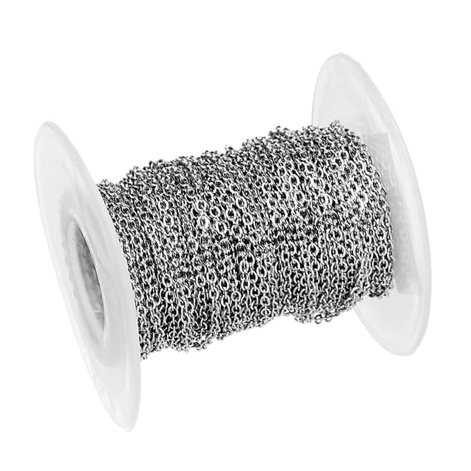 10 Yard DIY stalen kabel Open Link sieraden maken kettingaccessoires 1 mm 3mm white