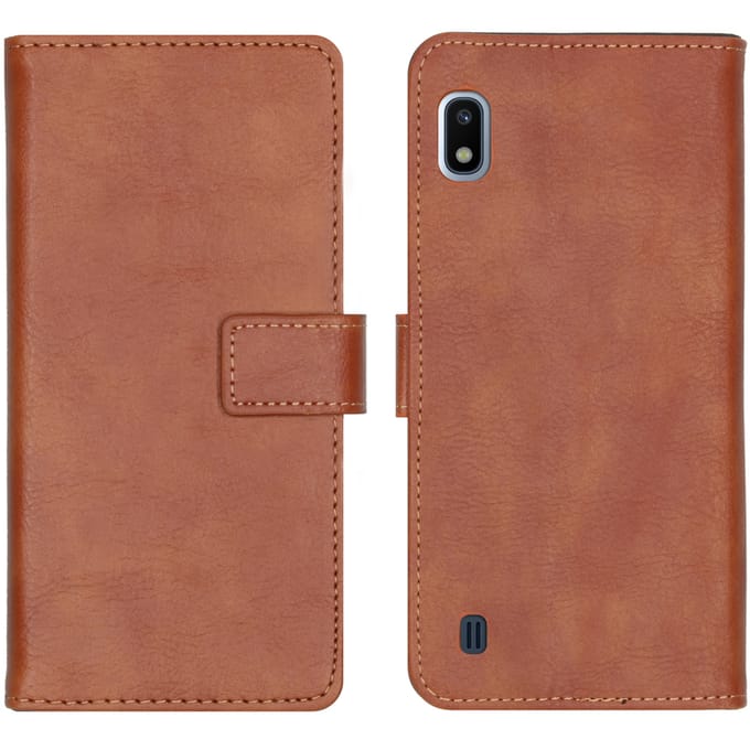 imoshion Hoesje - Geschikt voor Samsung Galaxy A10 - Luxe Bookcase - Bruin