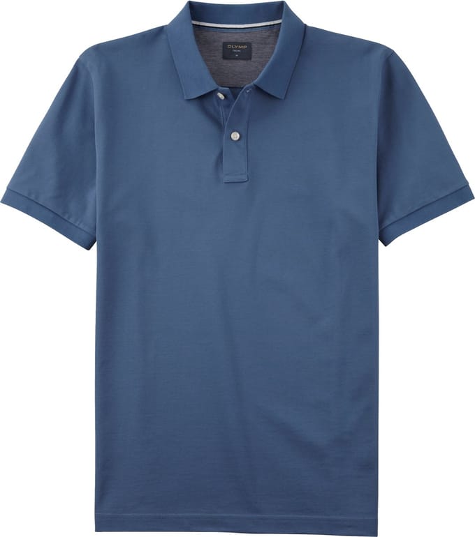 OLYMP Polo Casual - modern fit polo - rookblauw