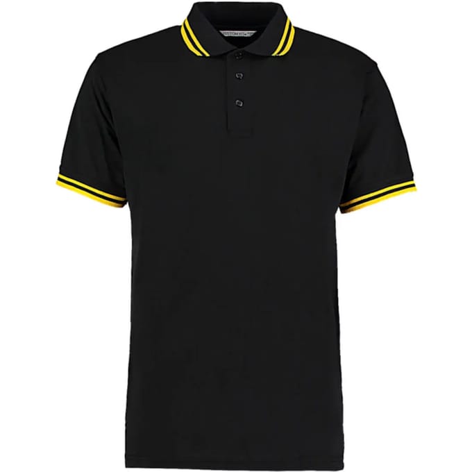 Poloshirt met contrasterende kraagrand Kustom Kit Classic Fit