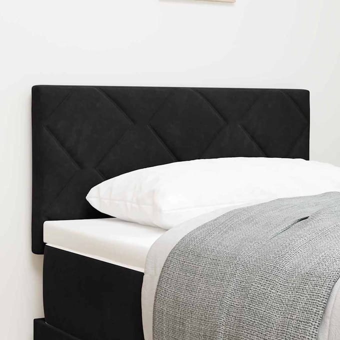 vidaXL - LED - Hoofdbord - Zwart - 80 - cm - Fluweel