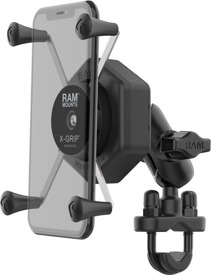X-Grip® Grote Telefoonhouder met Bal & Vibe-Safe™ Adapter-Keuze montage