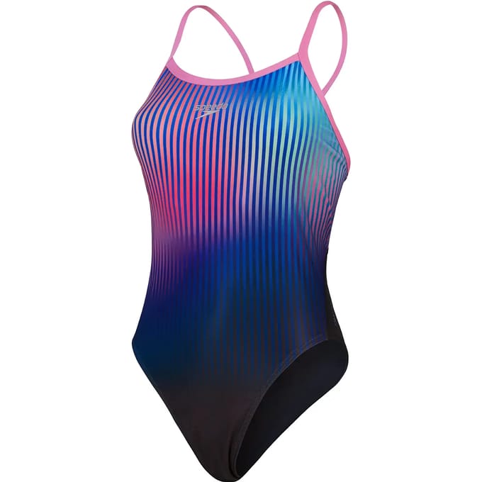 Dames zwempak uit 1 stuk Speedo End+ Placem Dig Turnb