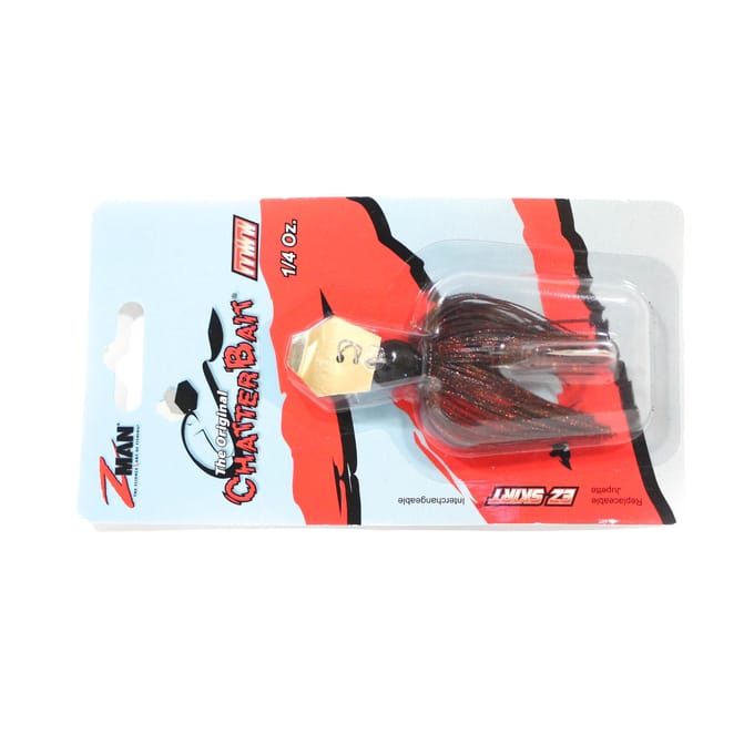 Zman Chatterbait Mini 1/4 oz Zinkend Kunstaas Bruin Zwart (0259) red