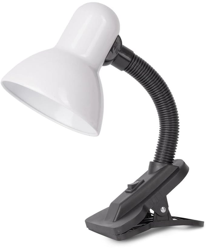 Avide LED Bureaulamp met Klem - Leeslamp - Max. 60W LED - E27 Fitting - 100-240V - Wit