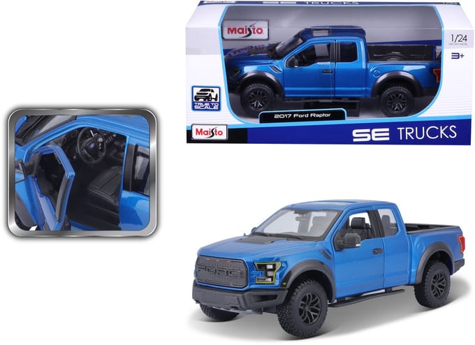 Maisto Ford F-150 - Modelauto - Schaal 1:24 - Blauw