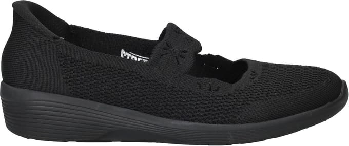 Skechers Arya Slip-Ins Ballerina's - Dames - Zwart - Maat:40