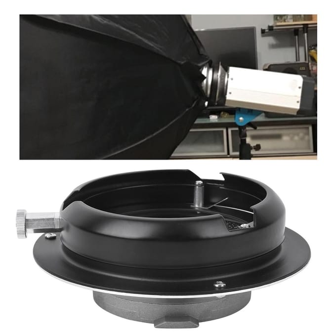 Legering Adapterring Converter voor Broncolor Mount naar voor Bowens Mount Flitslicht Softbox gray