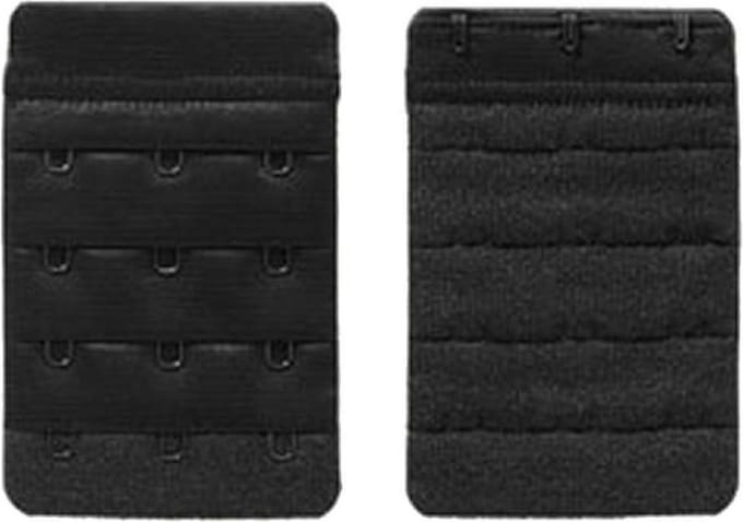 Beha Verlengstuk / Verlenger 3 Haaks Zwart (2 Pack)