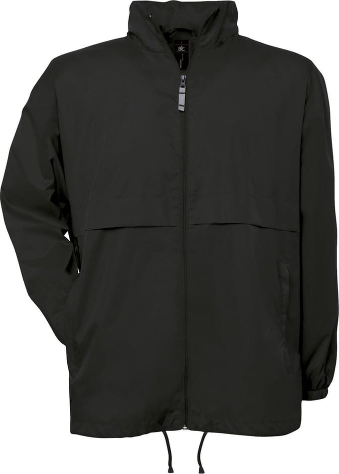 Windjas 'Air Men Windbreaker' B&C Collectie maat S Zwart