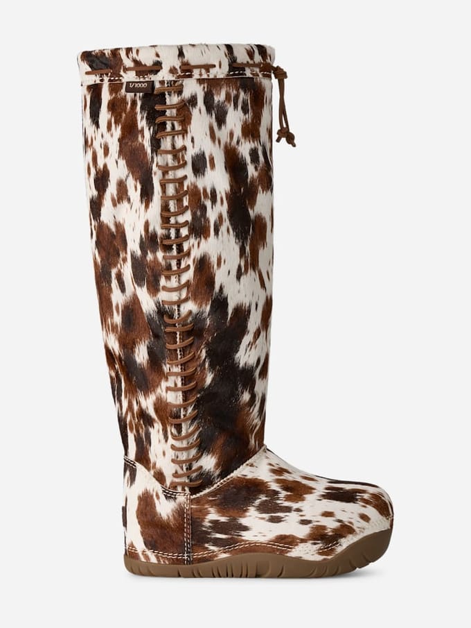 UGG® Bucked Tall Boot in Brown Multi, Size 5, Leather