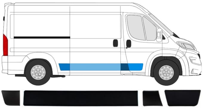 Sierlijsten set voor Opel Movano 2021- / Rechts
