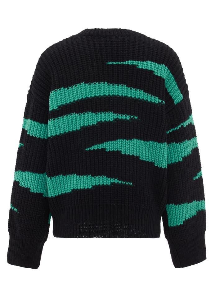 Mymo Jumper Dames zwart groen