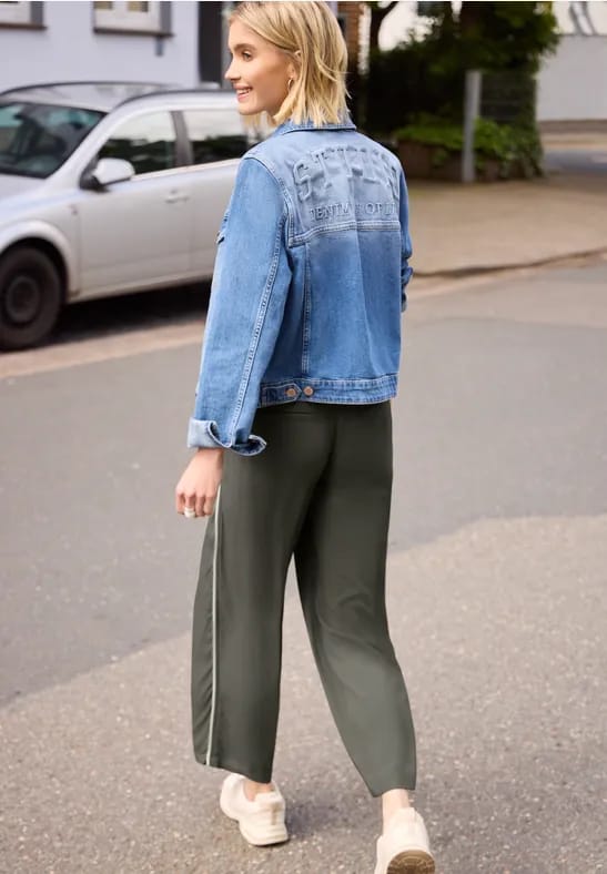 Wide Legs culottes in een Loose Fit met biezen