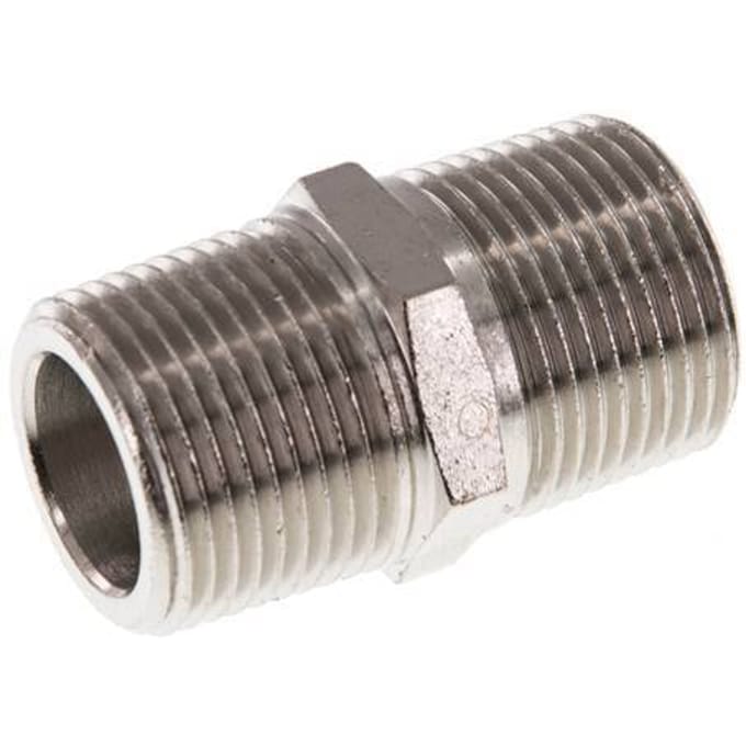 3/4'' NPT x R 3/4'' Vernikkeld Messing Borstnippel 60 Bar - FL2S-M-BN-034NR