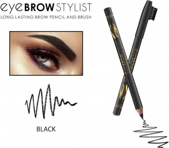 REVERS® Eye Brow Stylist Long Lasting Brow Pencil & Brush Black #05