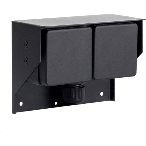 KS Verlichting Stopcontact - Wand - 2 - Waterdicht - Buitenstopcontact - Zwart