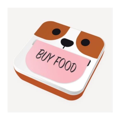 Mustard memoblokdispenser - dippy dog