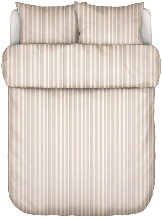 Marc O'Polo Steffe Dekbedovertrek Biologisch Katoenperkal Dark Sand - Lits-Jumeaux - 240x200/220 cm