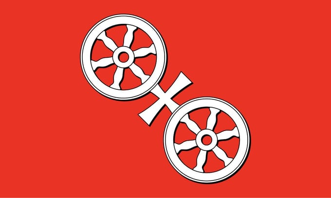 Vlag Mainz 100x150cm