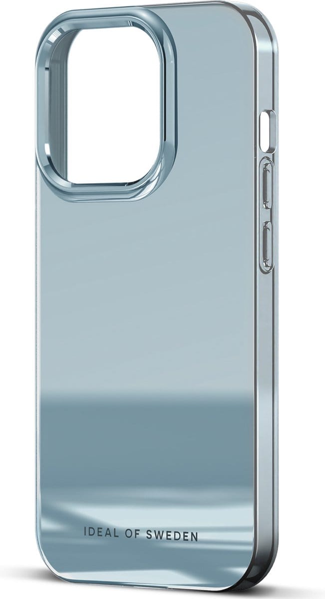 iDeal of Sweden Mirror Case geschikt voor Apple iPhone 15 Pro - Sky Blue