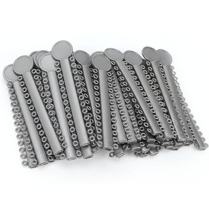 40 stuks orthodontische ligatuurbanden siliconen tandheelkundige orthodontische elastomere ligatuurbanden gray