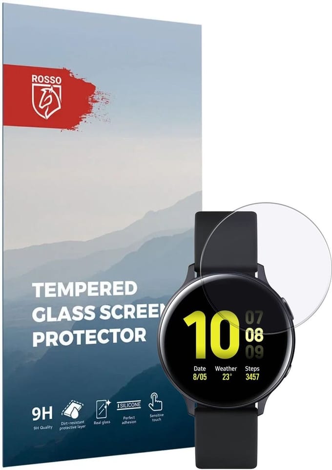 Rosso 9H Tempered Glass - Screen Protector Geschikt voor Samsung Galaxy Watch Active 2 44MM