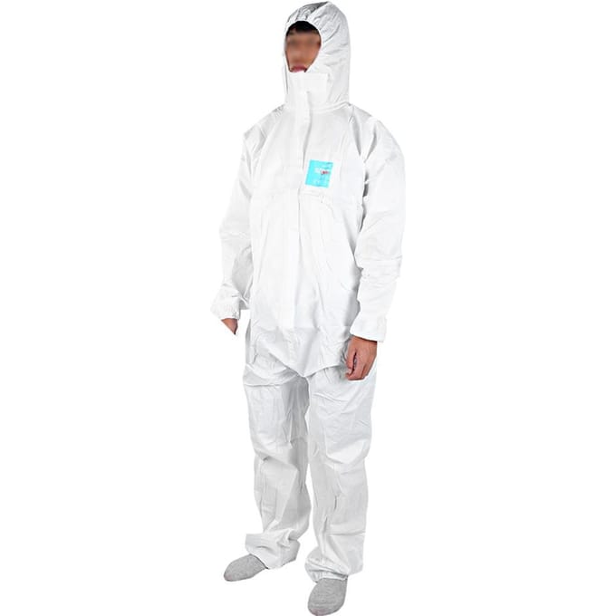 Combinaison de protection chimique antistatique ignifugée MC2000T(L) white