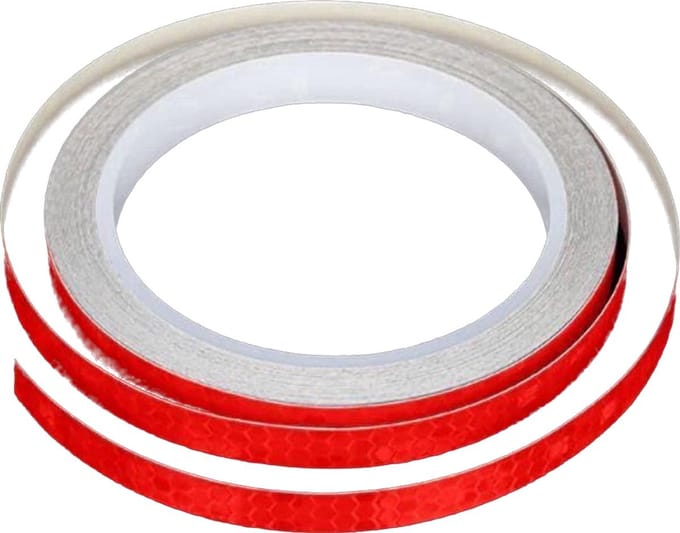 Scoby – Reflecterende tape – Veiligheidsstickers – Reflector Tape – Auto & Fiets – 5 meter – Rood