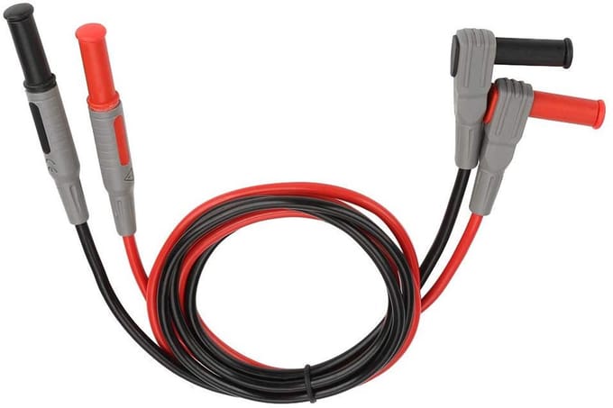 Meetsnoeren - Testkabels - Elektrisch Testen - Dubbele Isolatie - 100 cm - Zwart Rood