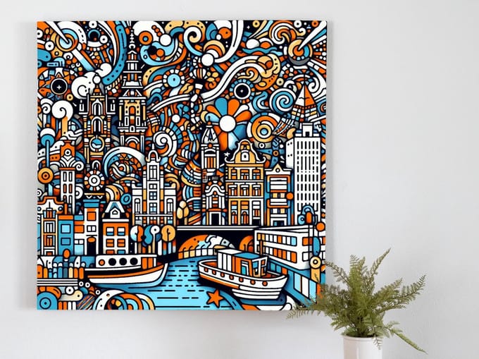 Kunstprint | Wanddecoratie | Canvas | 100 × 100 cm