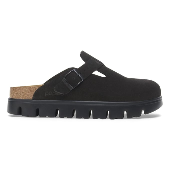 Damesklompen Papillio Boston Chunky Suede Leather