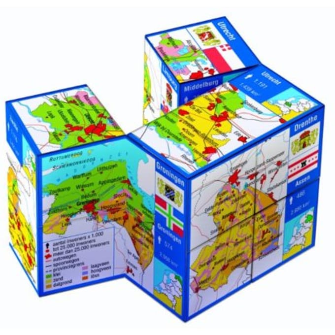 Nederland- Provincies - Zoobookoo Kubusboek - Scala