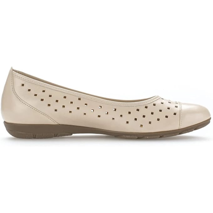 Gabor 24.169.22 - dames ballerina - Beige - maat 40.5 (EU) 7 (UK)