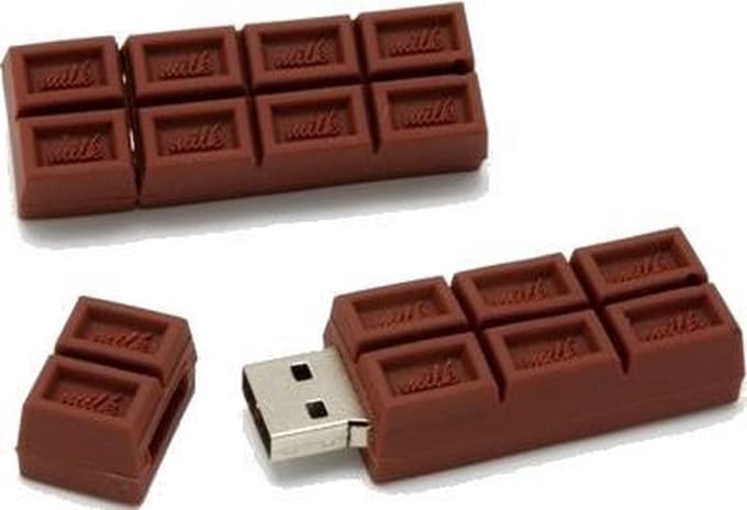 Chocolade 128GB 3.0 usb stick - A graden klasse chip - 1 jaar garantie