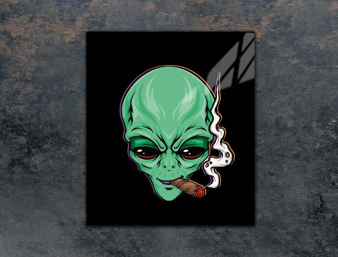 TMK ArtDeko - Snijplank van glas - 45x52 cm - UFO - Beschermende plaat
