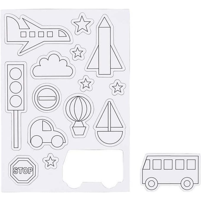 Creativ Company Color your own Magnets - Transport
