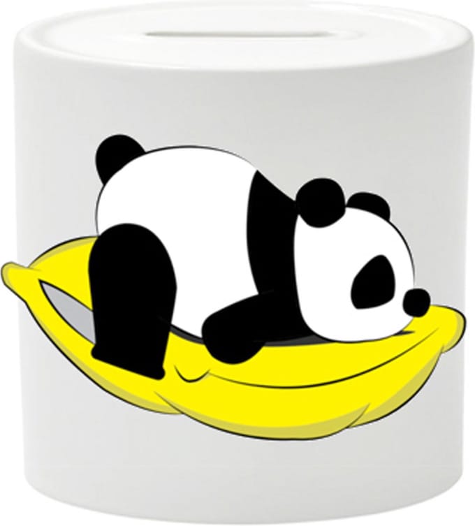 Spaarpot - Panda op Kussen