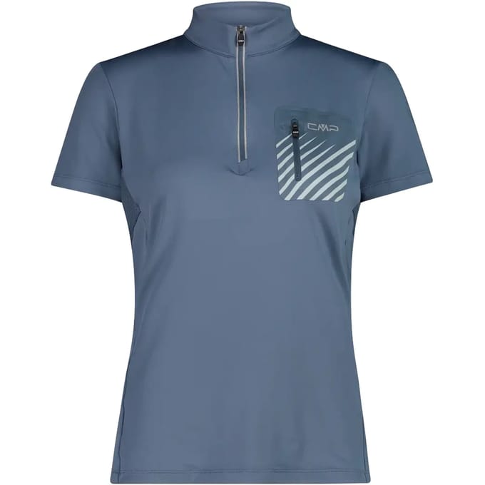 T-shirt ½ zip met zak voor dames CMP
