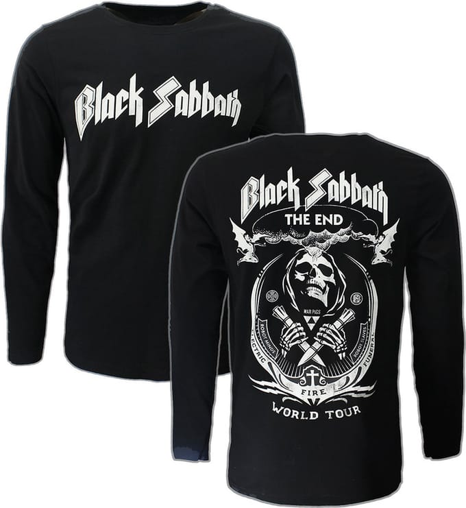 Black Sabbath The End Vintage Longsleeve T-Shirt - Officiële Merchandise - S