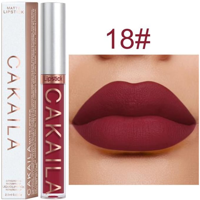18 colors Velvet Matte Lipstick Waterproof Non-marking Lipstick Long Lasting Lipstick beige