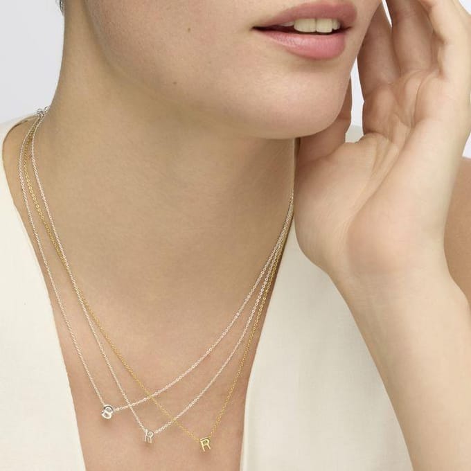 Luxenter Ketting met zilveren afwerking - Alphabet
