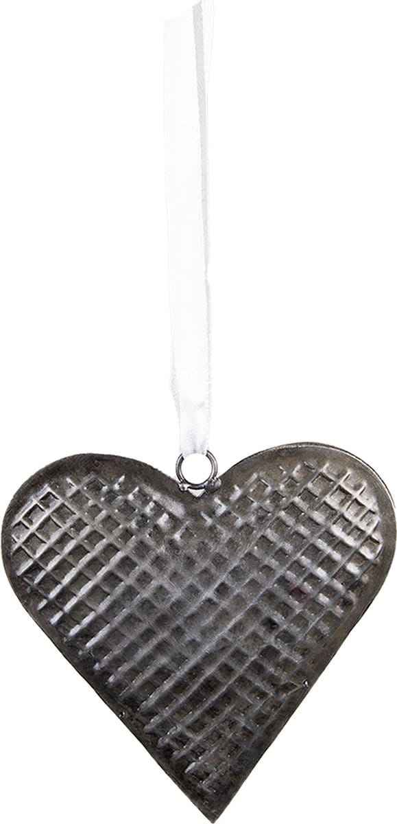 Clayre & Eef Decoratie Hanger 17x16 cm Grijs IJzer