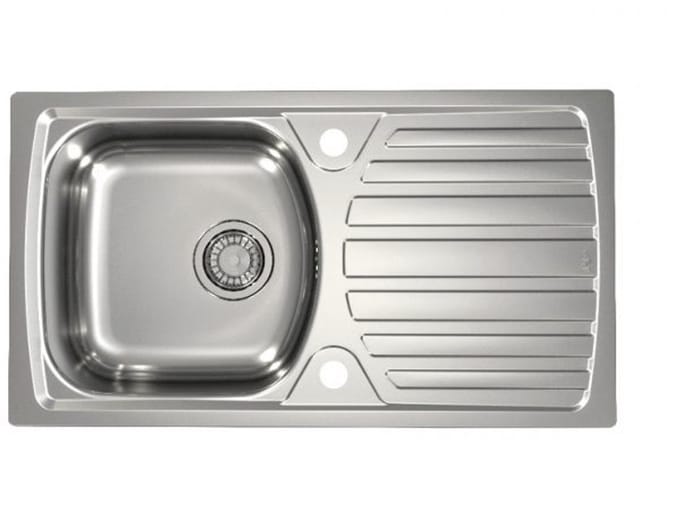 Alveus Basic - Spoelbak 78x44 cm, odtok 9 cm, rvs 1136539